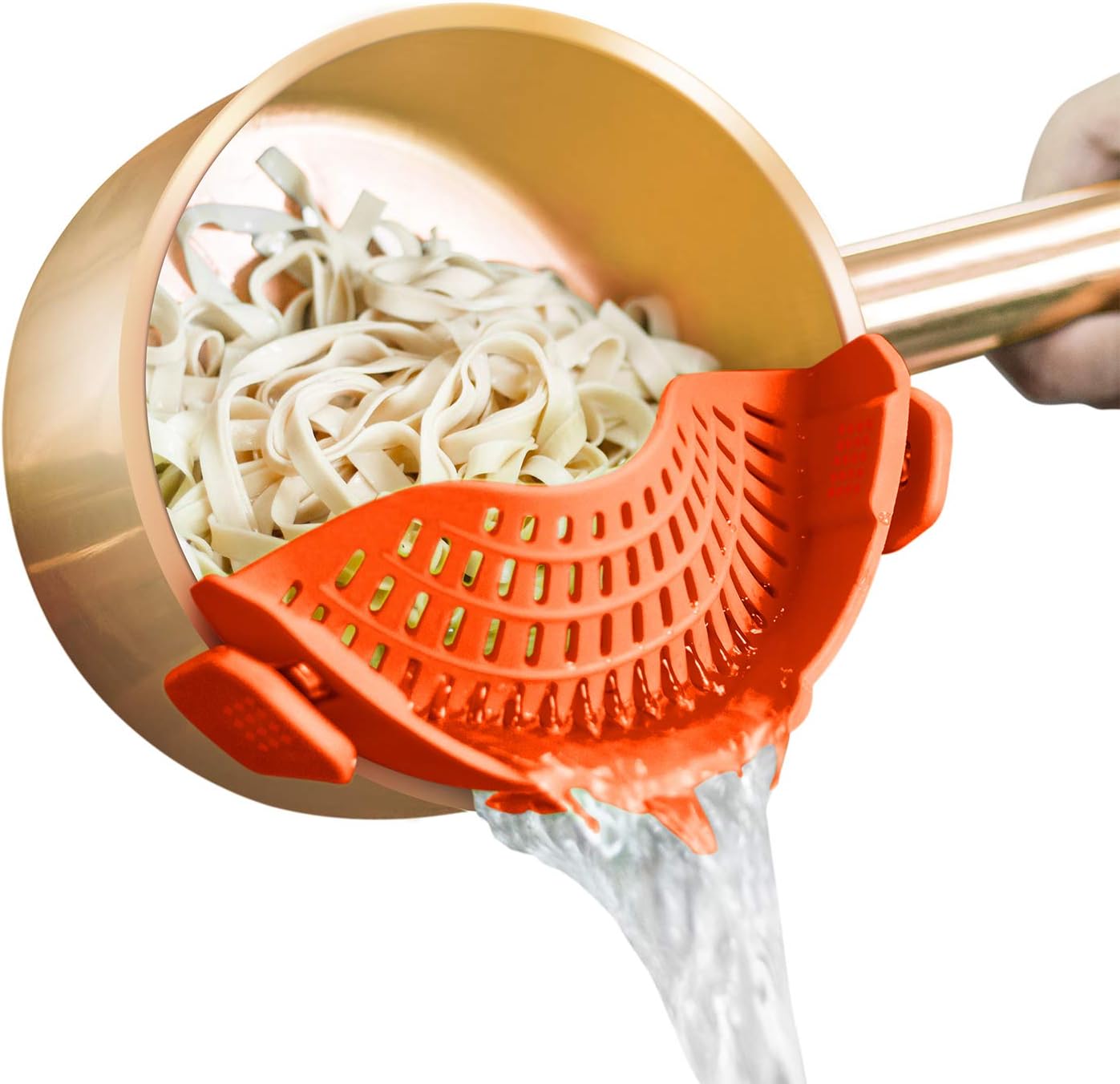 Clip On Silicone Strainer, Pasta Strainer, Clip on Food Strainer, Kitchen Strainer Clip On Silicone Strainer, Pasta Strainer, Clip on Food Strainer, Kitchen Strainer